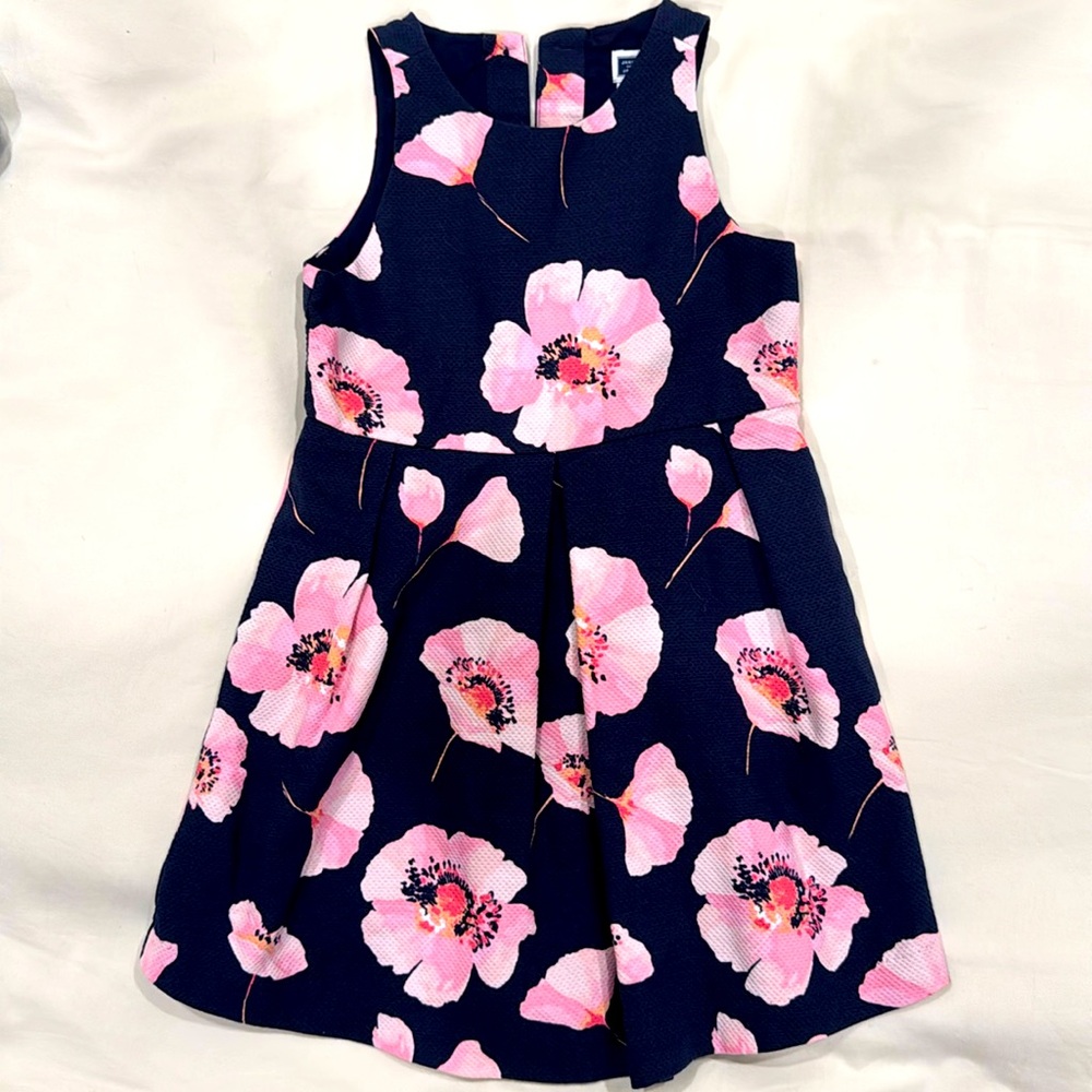 Janie and Jack size 4 floral dress pink and blue